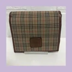 Burberry 二つ折り財布 ノバチェック バーバリー