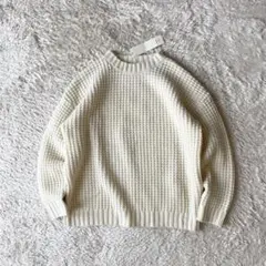 ローブデポー 新品タグ付 メリノウールニット F ホワイト