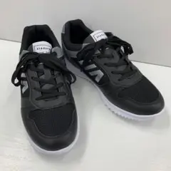 新品★メンズ★27.0cm★軽量 厚底 レトロランニングスニーカー 黒 2277