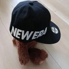 NEW ERA ブラック ベースボールキャップ youth 9FIFTY