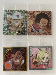 ワンピース　ウエハースシール　ロジャー、白ひげ