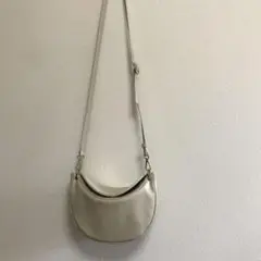 UNITED ARROWS 2WAYハーフムーンバッグ　合成皮革