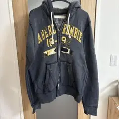 Abercrombie & Fitch ダークグレー パーカー M