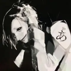 モノクロアートキャラクターステッカー