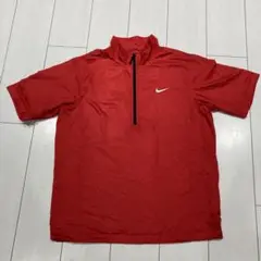 NIKE ハーフジップ　ゴルフウェア　ナイロン　半袖