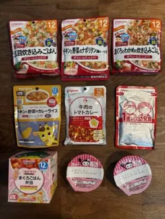 【未開封・12ヶ月頃〜】和光堂 キューピー ピジョン グリコ離乳食 10点セット