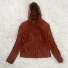 アヴィレックス フード レザージャケット ラムレザー
