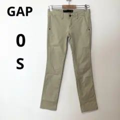 美品 GAP 0 S ストレッチ スリムパンツ ストレート チノパンツ ベージュ