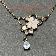 美品 サマンサシルヴァ ピンクゴールドシルバーネックレス