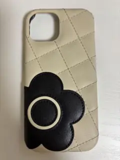 お値下げ‼️iPhone15ケース MARY QUANT 花モチーフ付き