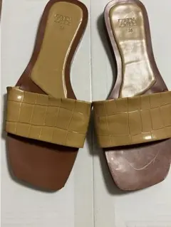ZARA ぺたんこ サンダル
