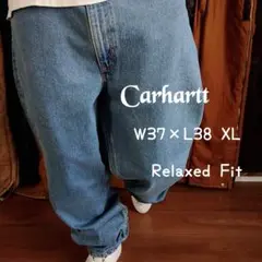 Carharttカーハート デニムパンツ ジーンズ ライトブルー古着W39 XL