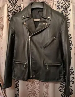 舶来堂 上野 東京 革ジャン ライダース 黒 ブラック 2XL