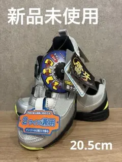 RAIGAシルバー スニーカー 2サイズ兼用20.5cm