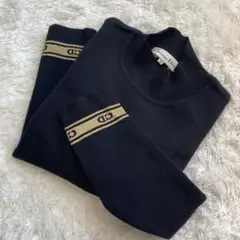 極美品 Dior ニット ロゴ入り CD ハイネック オールドディオール