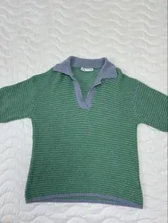 【ZARA】半袖　半袖セーター　美品　セーター　ポロシャツ