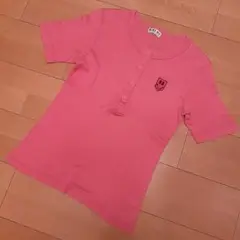最終セール❗made in Italy MILANO ピンク 半袖ポロシャツ