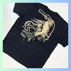 美品　Tシャツ Mサイズ　ブラック　黒　ナマハゲ　 恩荷　イラスト　ユニセックス