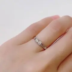 注!刻印あり【極美品】AHKAH アーカー フィルージュリング 11号 プラチナ