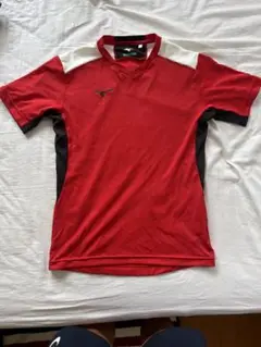 Mizuno レッド Vネックシャツ M