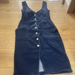 ダークブルー デニム サロペット