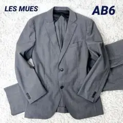 レミュー スーツ セットアップ メンズ AB6 Lサイズ グレー 背抜き 春夏