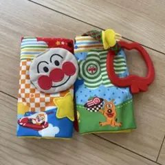 アンパンマン 布製絵本 赤いリング付き