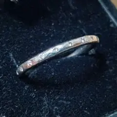 Pt900 ダイヤエタニティリング 0.11ct