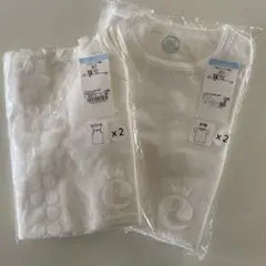 新品 コンビミニ コットンキャミソール＆半袖肌着 80㌢