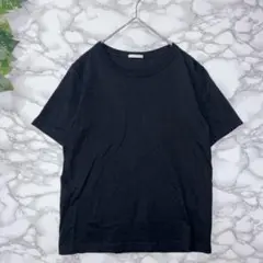 GU 黒 コットン Tシャツ S ブラック ジーユー 半袖 シンプル