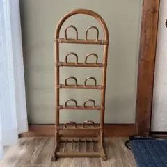 ラタン製スリッパラック
