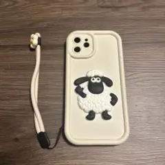 シープデザイン iPhoneケース クリーム色