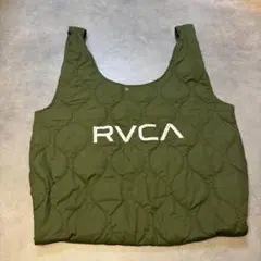 ルーカ 【RVCA】トートバッグ ロゴ プリント キルティング 緑 カーキ