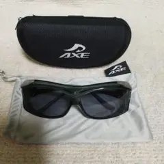 美品　AXE オーバーグラス　偏光レンズサングラス　メガネの上からかけられます