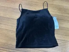 GU ベロアクロップドキャミソール