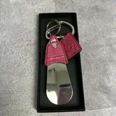 ImaI ピンク　レザー　靴べら　靴ベラ　クロコ