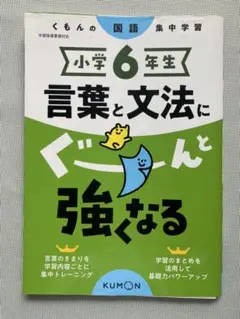 裁断済み　小学6年生 言葉と文法にぐーんと強くなる