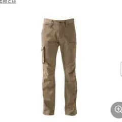 新品タグ付き！アイズフロンティア　ストレッチ3Dカーゴパンツ　ブラウン　S