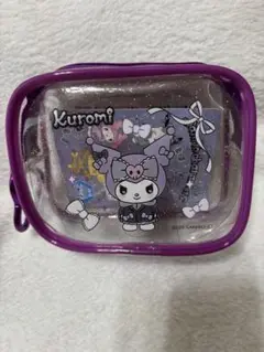 サンリオ　スウィート♡カラフルジャージクリアポーチ　クロミ