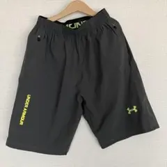 アンダーアーマー グレー トレーニングショーツ ウエストゴム バックポケット付き