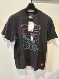 新品未使用品★BEAMS ムンクの叫び パロディTシャツ　綿100% ブラック