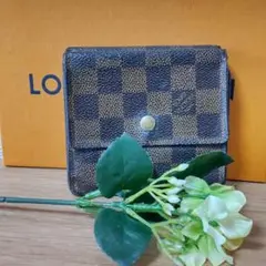 激安! ルイヴィトン Wホック財布 ダミエ ポルトフォイユ エリーズ