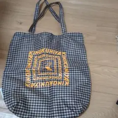 紀伊国屋 チェック柄トートバッグ