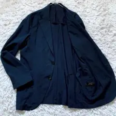 【ビッグサイズ】ONLY PREMIO 50 ジャケット ストレッチ 紺 メンズ