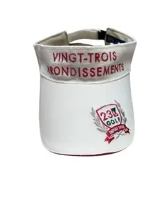 23GOLF バイザー VINGT-TROIS ARONDISSEMENTS