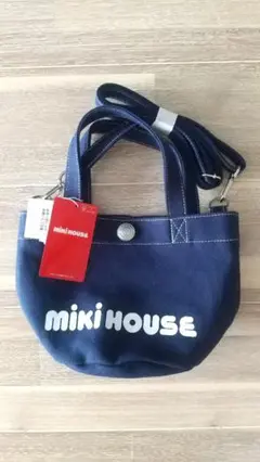 未使用 MIKI HOUSE ネイビー ポシェット
