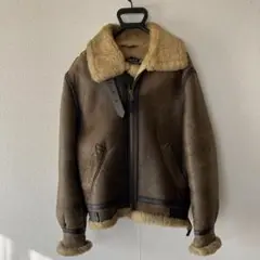 80s USA製　Schott B-3ムートンフライトジャケット40