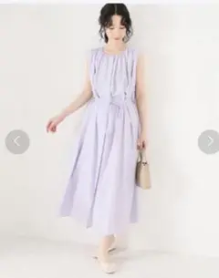 ラトータリテ　ギャザーシャツワンピース