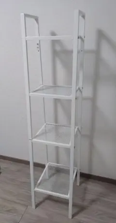 IKEA レールベリ ホワイト スチール メッシュラック