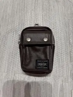 PORTER ブラウン ナイロン ポーチ